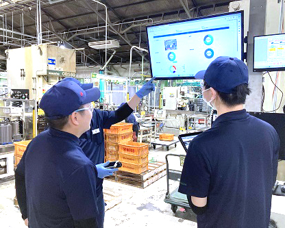 現場でのコミュニケーションの様子