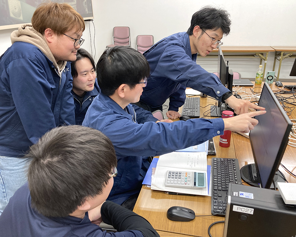 チームでの開発の様子