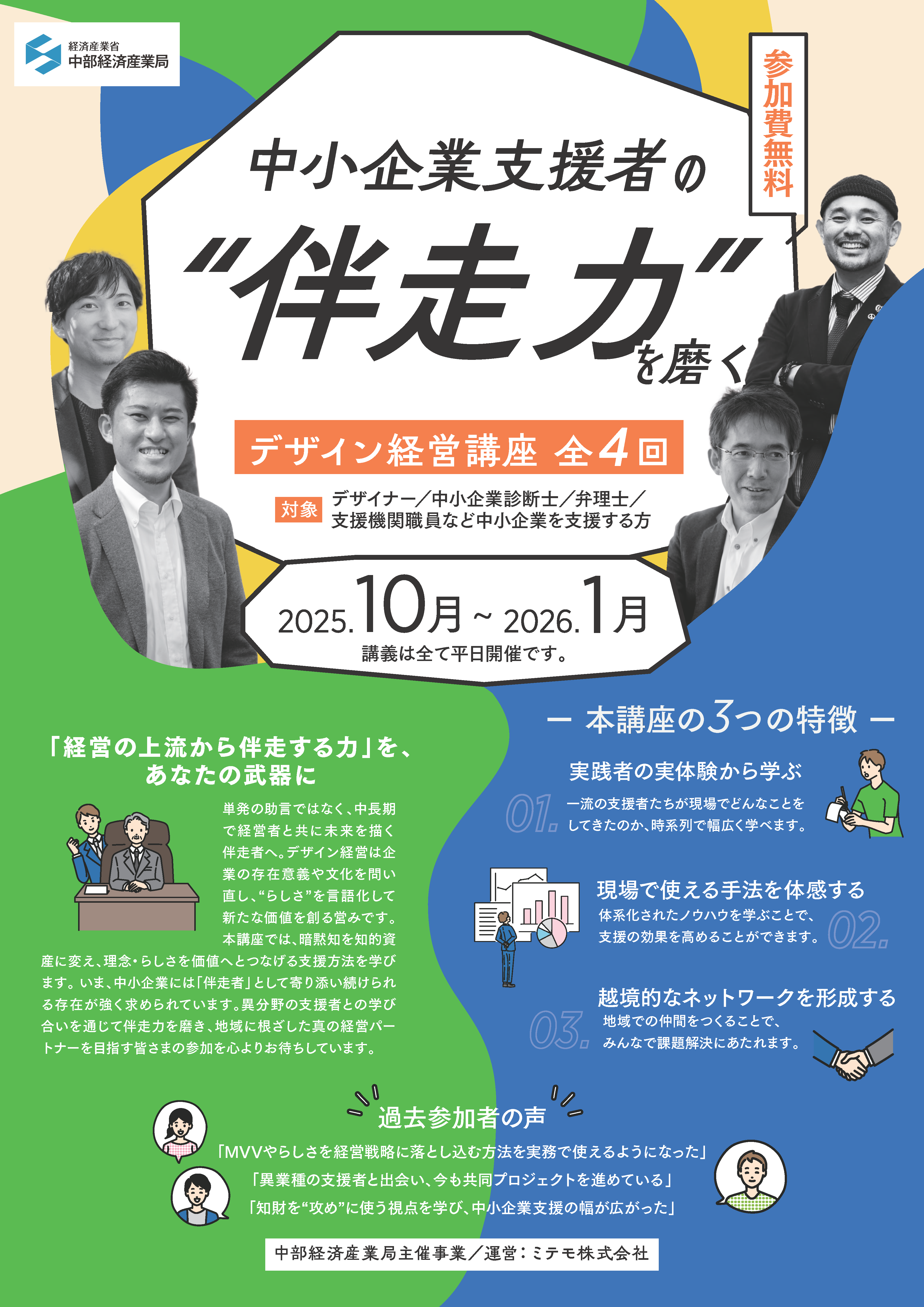 中小企業支援者の“伴走力”を磨く‐デザイン経営講座