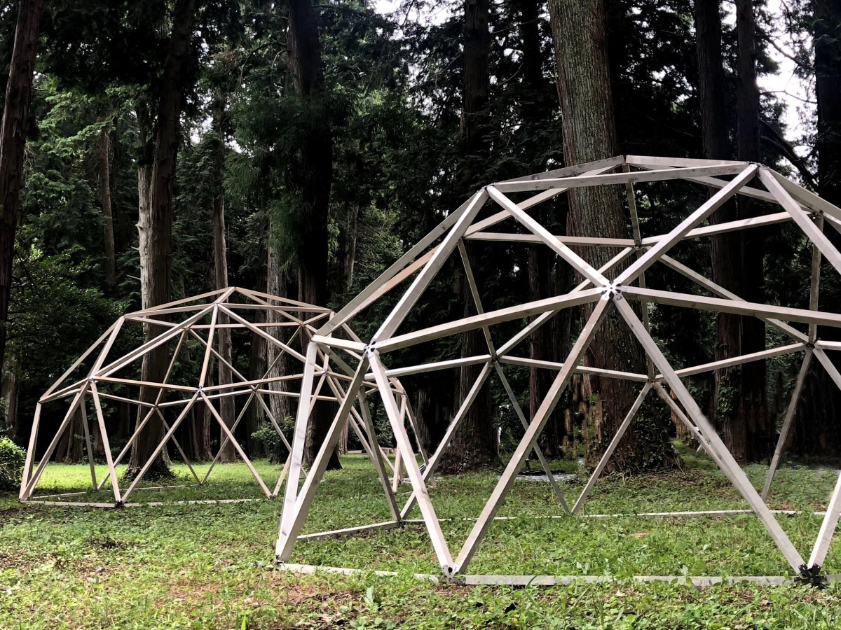 hitode bracketを活用して組み立てた半球ドーム