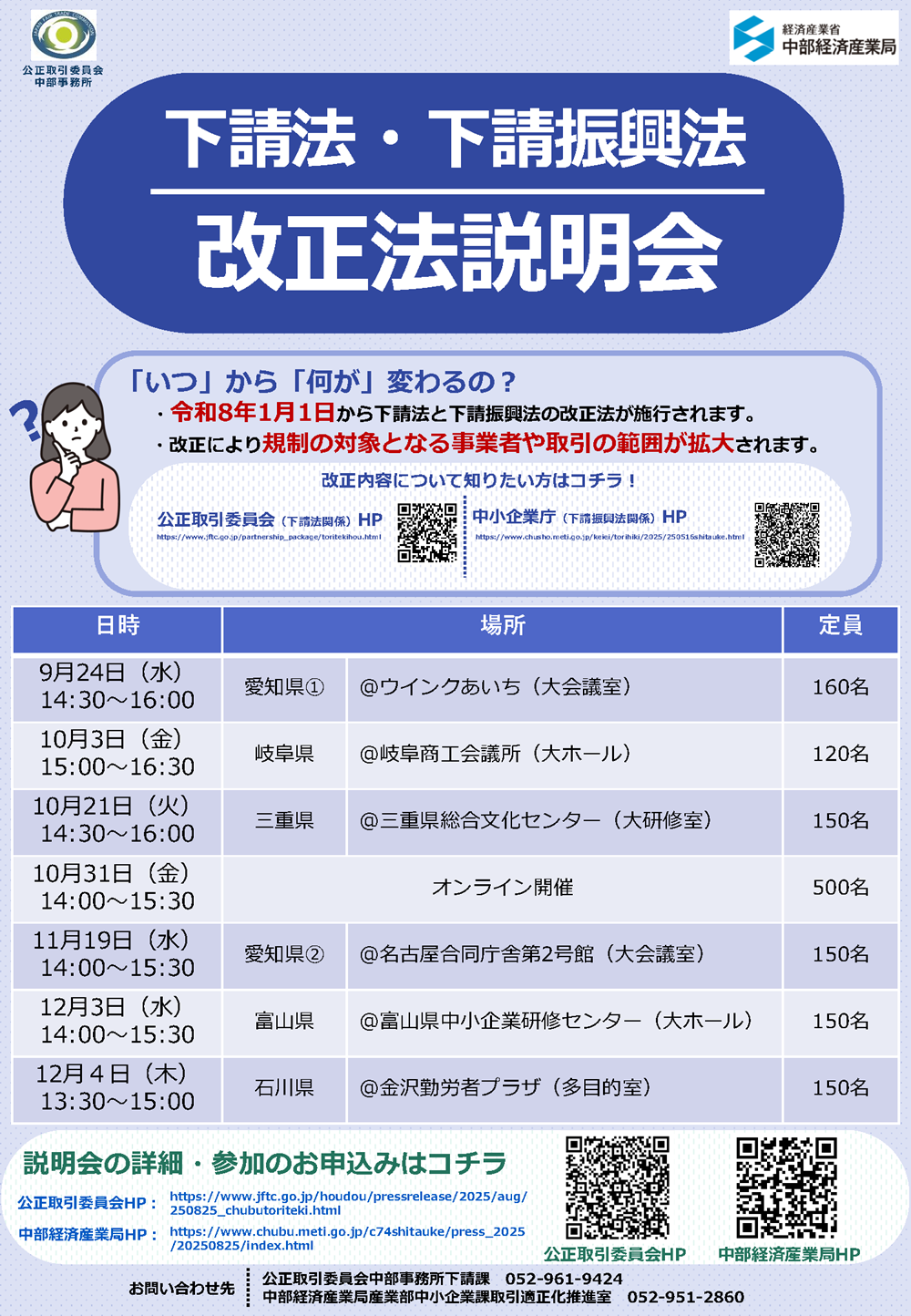 下請法・下請振興法 改正法説明会