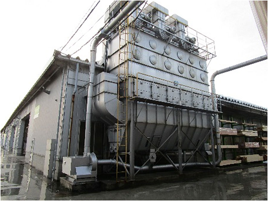 更新後の木屑集塵機