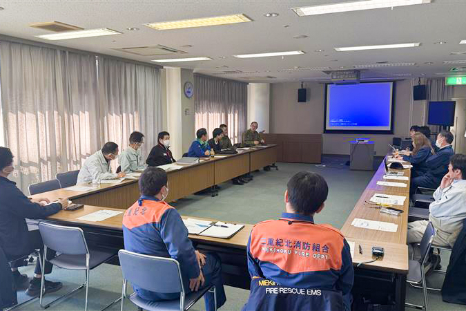 訓練終了後の意見交換